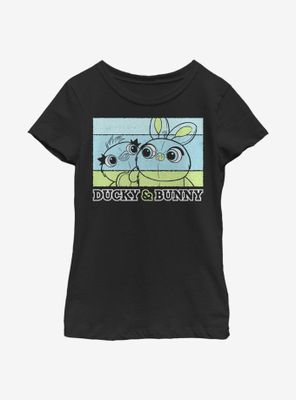 Disney Pixar Toy Story 4 Duckie And Bunny Youth Girls T-Shirt