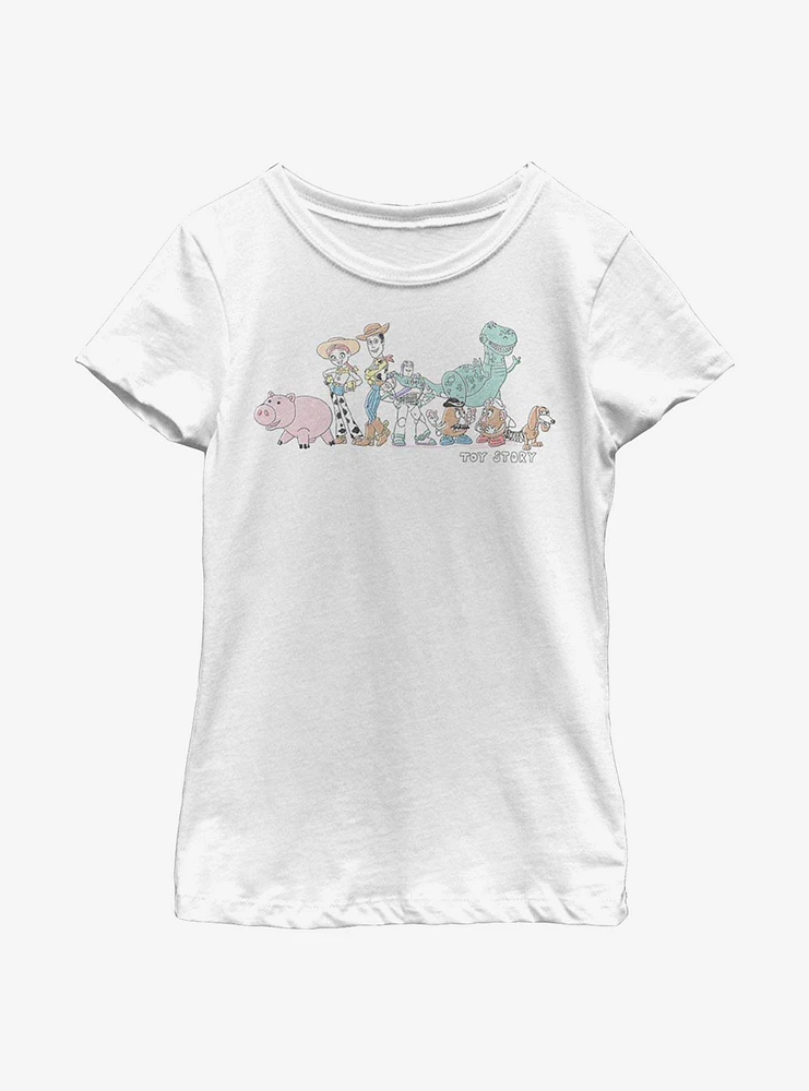 Disney Pixar Toy Story Line Up Youth Girls T-Shirt