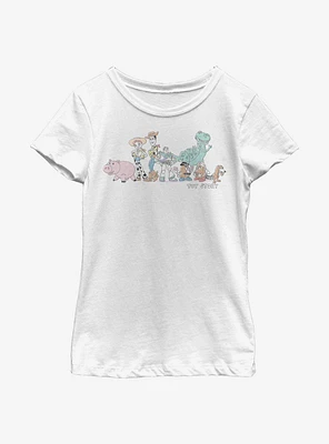 Disney Pixar Toy Story Line Up Youth Girls T-Shirt