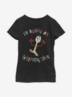 Disney Pixar Toy Story 4 Forky Crisis Youth Girls T-Shirt