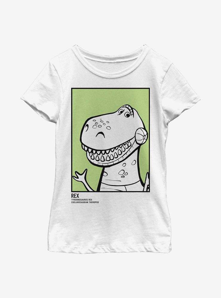 Disney Pixar Toy Story 4 Rex Id Card Youth Girls T-Shirt