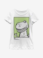 Disney Pixar Toy Story 4 Rex Id Card Youth Girls T-Shirt