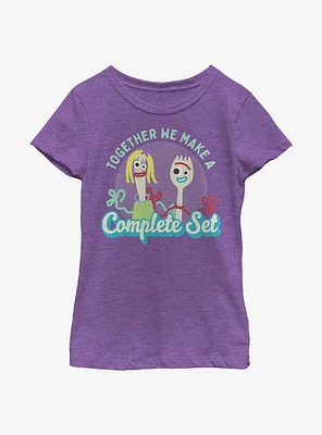 Disney Pixar Toy Story 4 Complete Set Color Youth Girls T-Shirt