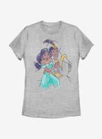 Disney Aladdin Jasmine And Ali Womens T-Shirt