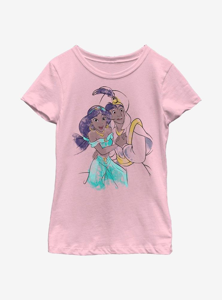 Disney Aladdin Jasmine And Ali Youth Girls T-Shirt