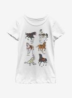 Disney Princesses Horses Youth Girls T-Shirt
