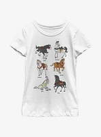 Disney Princesses Horses Youth Girls T-Shirt