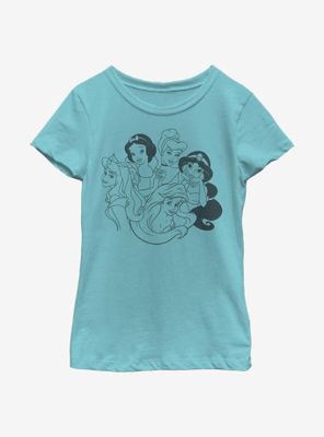 Disney Princesses Simple Princess Youth Girls T-Shirt