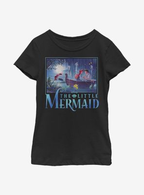 Disney The Little Mermaid Title Youth Girls T-Shirt
