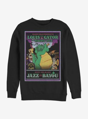 Disney The Princess And Frog Louis Mardi Gras Sweatshirt