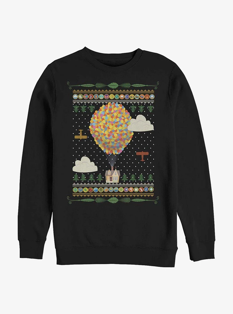 Disney Pixar Up Holiday Sweater Pattern Sweatshirt