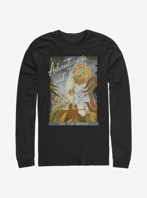 Disney Pixar Up Travel Poster Long-Sleeve T-Shirt