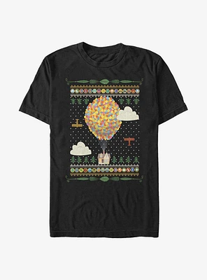 Disney Pixar Up Holiday Sweater Pattern T-Shirt