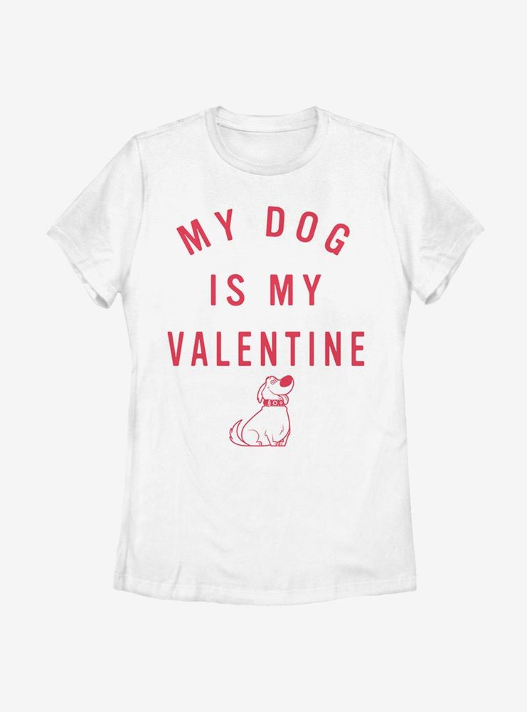 Disney Pixar Up Valentine Dug Womens T-Shirt