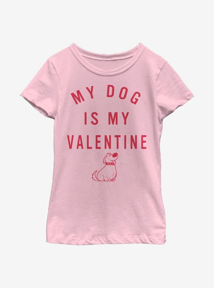 Disney Pixar Up Valentine Dug Youth Girls T-Shirt