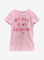 Disney Pixar Up Valentine Dug Youth Girls T-Shirt