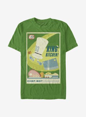 Disney Pixar WALL-E King Of The Kitchen Poster T-Shirt