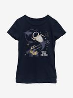 Disney Pixar WALL-E Retro Space Fun-tier Youth Girls T-Shirt