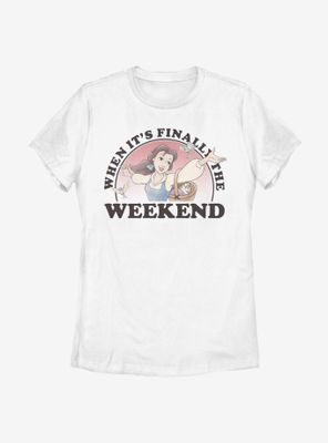 Disney Beauty And The Beast Weekend Belle Womens T-Shirt