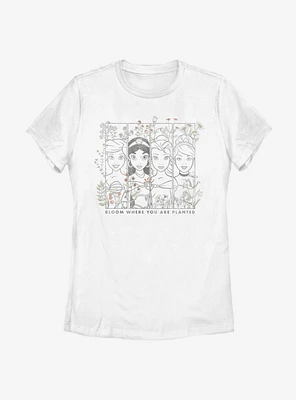 Disney Princesses Floral Womens T-Shirt