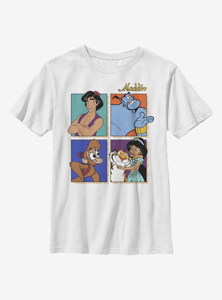 Disney Aladdin Four Square Youth T-Shirt