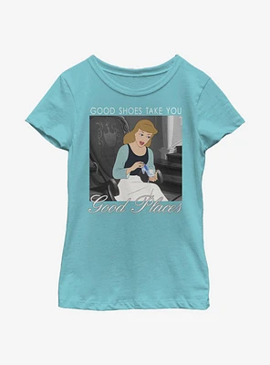 Disney Cinderella Shoes Youth Girls T-Shirt