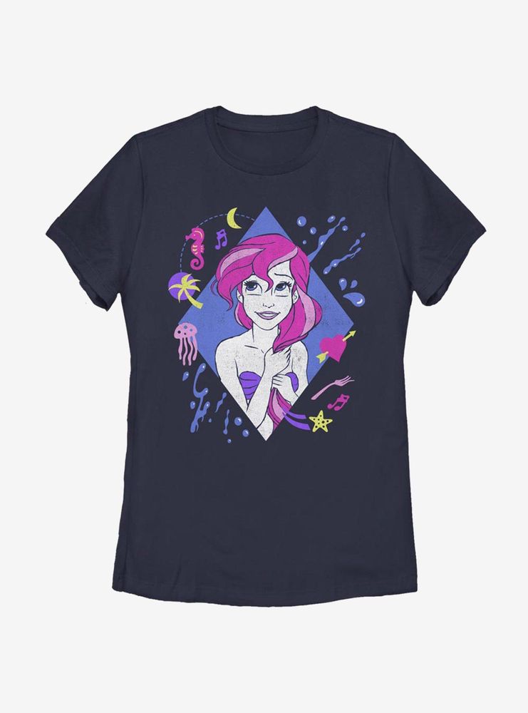 Disney The Little Mermaid 90s Ariel Womens T-Shirt