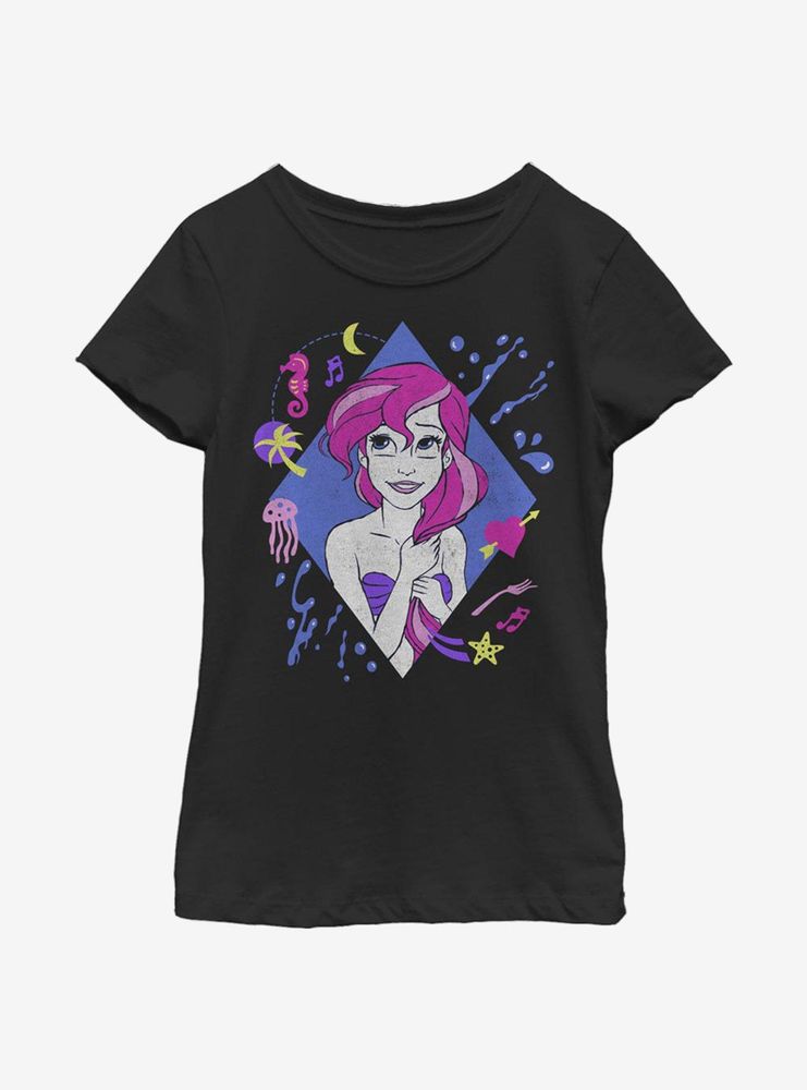 Disney The Little Mermaid 90s Ariel Youth Girls T-Shirt