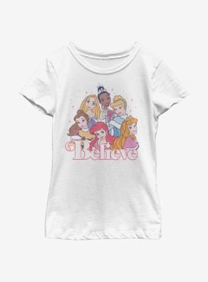 Disney Princesses Believe Youth Girls T-Shirt