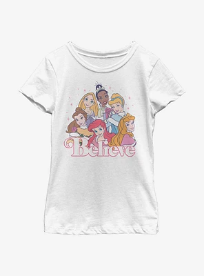 Disney Princesses Believe Youth Girls T-Shirt