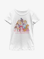 Disney Princesses Believe Youth Girls T-Shirt