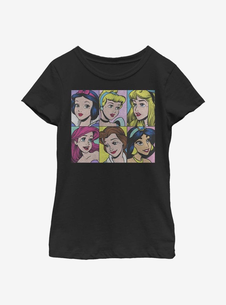 Disney Princesses Pop Youth Girls T-Shirt
