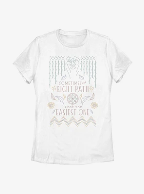 Disney Pocahontas Grandmother Willow Cross Stitch Womens T-Shirt