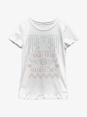 Disney Pocahontas Grandmother Willow Cross Stitch Youth Girls T-Shirt