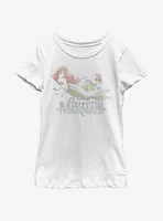 Disney The Little Mermaid Watercolor Fade Ariel Youth Girls T-Shirt