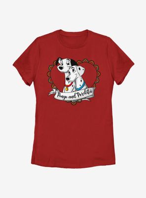 Disney 101 Dalmatians Pongo And Perdita Womens T-Shirt