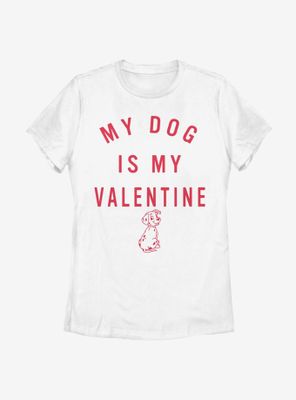 Disney 101 Dalmatians Valentine Pup Womens T-Shirt