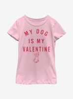 Disney 101 Dalmatians Valentine Pup Youth Girls T-Shirt