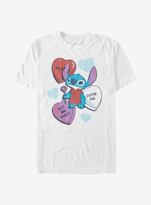 Disney Lilo And Stitch Heart Pizza T-Shirt
