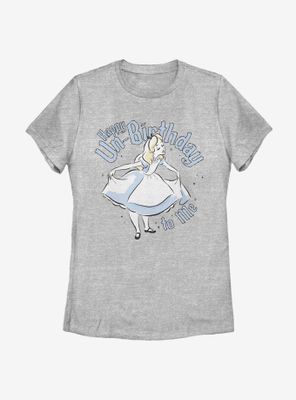 Disney Alice Wonderland Unbirthday Womens T-Shirt