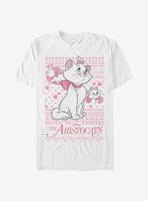 Disney Aristocats Marie Holiday Sweater Pattern T-Shirt