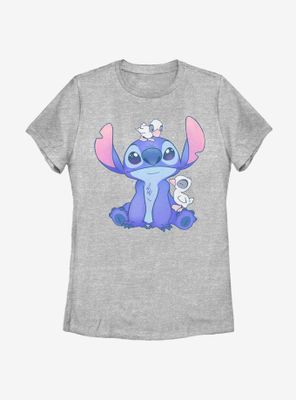 Disney Lilo And Stitch Cute Ducks Womens T-Shirt