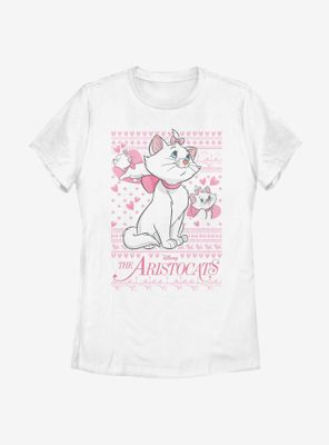 Disney Aristocats Marie Holiday Sweater Pattern Womens T-Shirt