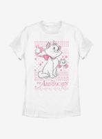 Disney Aristocats Marie Holiday Sweater Pattern Womens T-Shirt