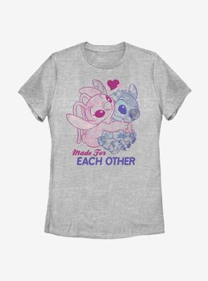 Disney Lilo And Stitch Angel Together Womens T-Shirt