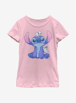 Disney Lilo And Stitch Cute Ducks Youth Girls T-Shirt