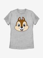 Disney Chip And Dale Big Face Womens T-Shirt