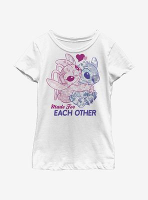 Disney Lilo And Stitch Angel Together Youth Girls T-Shirt