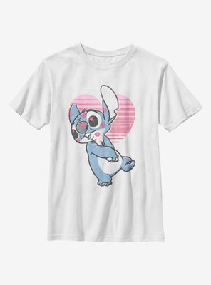 Disney Lilo And Stitch Kissy Faced Youth T-Shirt