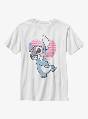 Disney Lilo And Stitch Kissy Faced Youth T-Shirt